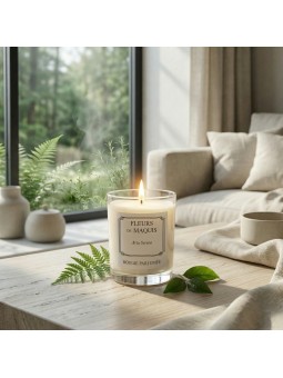 Aria Serena, une bougie fraîche et apaisante entre cédrat vif et thé vert.