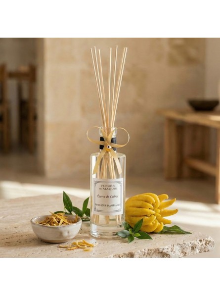 Écorce de Cédrat, un diffuseur lumineux et zesté inspiré de la fraîcheur vibrante des agrumes corses