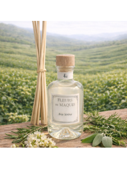 Aria Serena, un diffuseur d’ambiance frais et apaisant entre cédrat vif et thé vert.